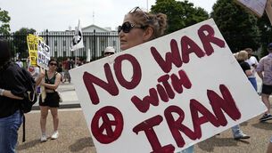 <p>Demonstrators rally outside the White House on Sunday to protest the US military strike on three sites in Iran. Picture: AP/Jose Luis Magana</p> <p>Demonstrators rally outside the White House on Sunday to protest the US military strike on three sites in Iran. Picture: AP/Jose Luis Magana</p>